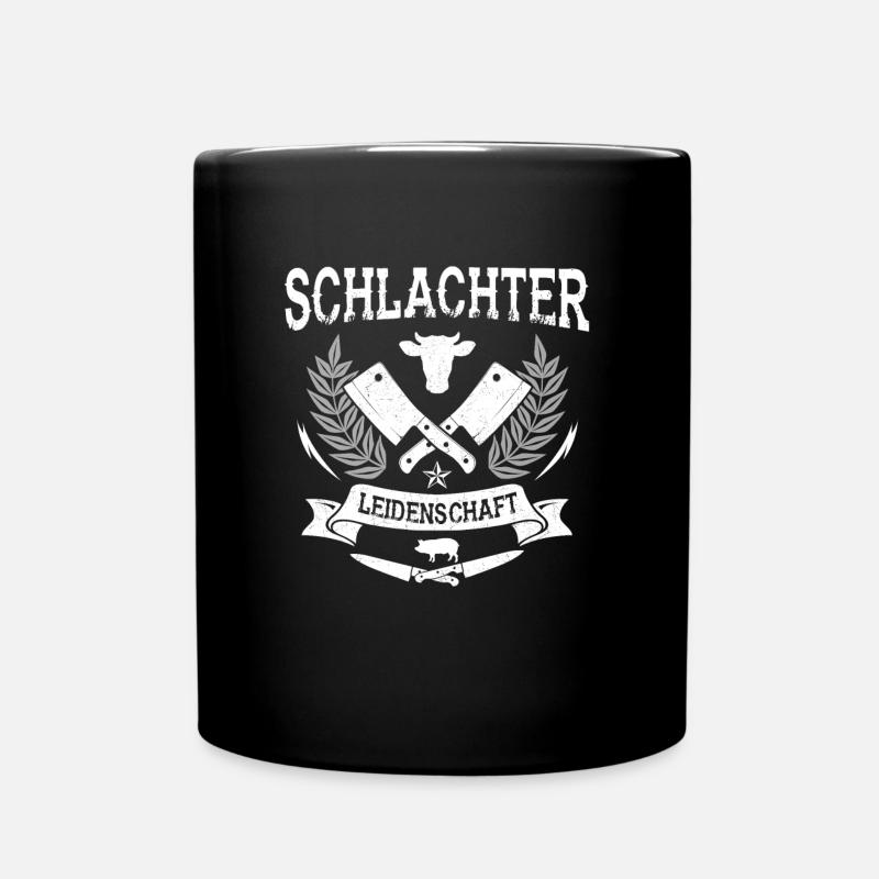 Schlachter Leidenschaft Metzger - Tasse einfarbig - Schwarz