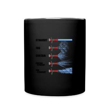 Feuerwehrmann Feuerwehrauto Feuerwehr Geschenk - Tasse einfarbig - Schwarz - Vorne