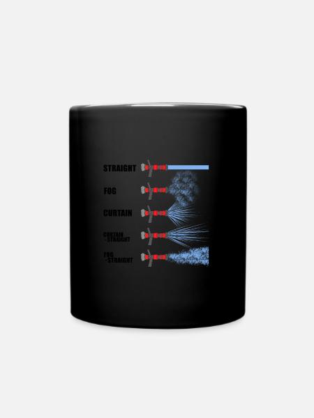 Feuerwehrmann Feuerwehrauto Feuerwehr Geschenk - Tasse einfarbig - Schwarz