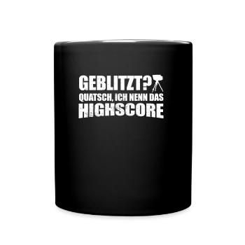 Lightning tester Flashed car radar speed - Full Colour Mug - black - Front