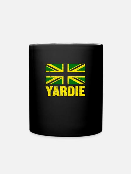 Yardie design - British Jamaican Clothing - Full Colour Mug - black
