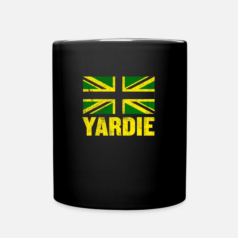 Yardie design - British Jamaican Clothing - Full Colour Mug - black
