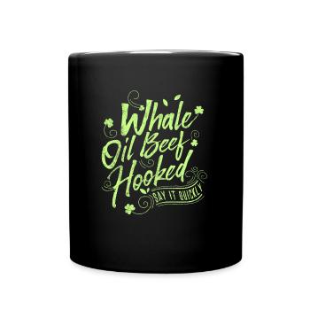 « Eh bien, je serai.. » - Huile de baleine Boeuf Crocheté impression - Mug uni - noir - Devant