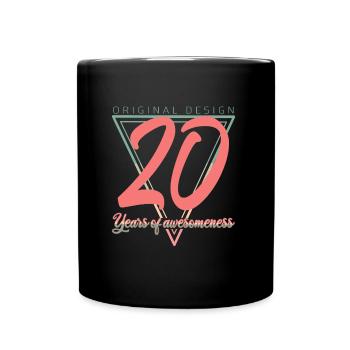 20 Zwanzig Twenty - Tasse einfarbig - Schwarz - Vorne