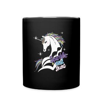 SPARKLE AND SHINE - Tasse einfarbig - Schwarz - Vorne