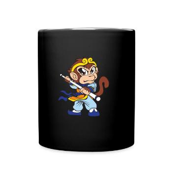 Fighting Monkey - Singe combattant - Le style de singe - Mug uni - noir - Devant