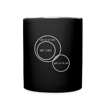 Studying College University Of Applied Sciences Examination - Full Colour Mug - black - Front