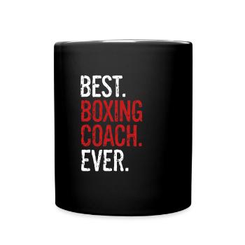 Bester Boxtrainer Boxer Trainer Gift Fighting - Tasse einfarbig - Schwarz - Vorne