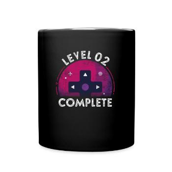 2nd Wedding Anniversary Gifts Level 2 Complete Gam - Full Colour Mug - black - Front
