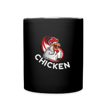 Poulet Poulet - Mug uni - noir - Devant