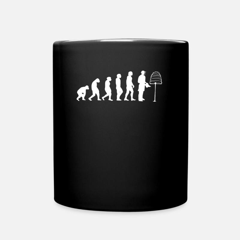 Évolution apiculteur apiculture miel d'abeille - Mug uni - noir