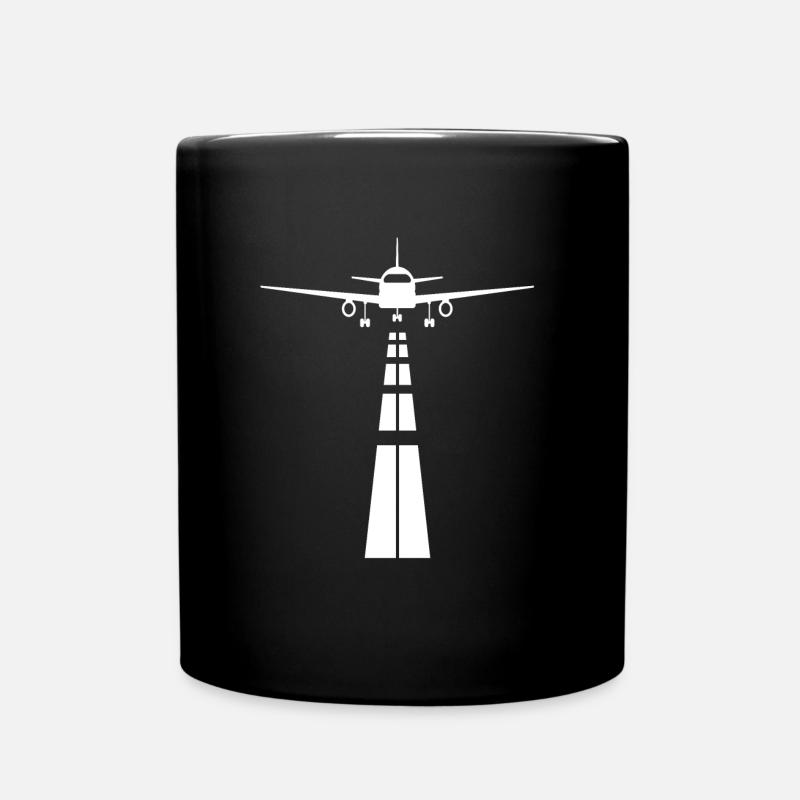 Départ du capitaine de l'avion pilote - Mug uni - noir