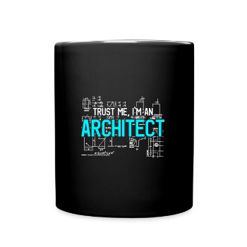 Trust me I'm an architect architect sketch - Full Colour Mug - black - Front