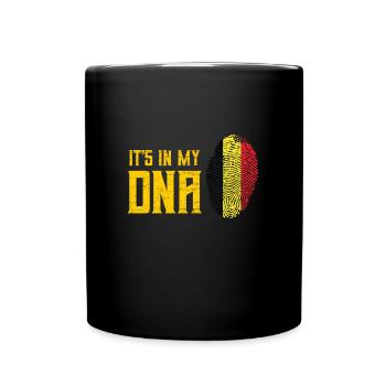 It's In My DNA Belgien Land Geschenkidee - Tasse einfarbig - Schwarz - Vorne