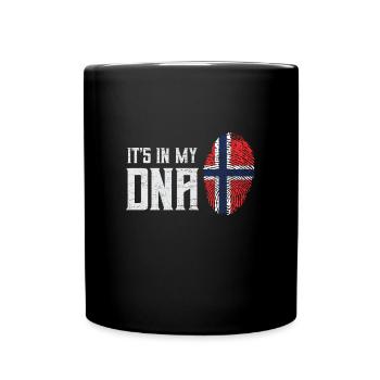It's In My DNA Norwegen Land Geschenkidee - Tasse einfarbig - Schwarz - Vorne
