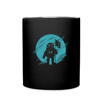 Astronaut - Tasse einfarbig - Schwarz - Vorne