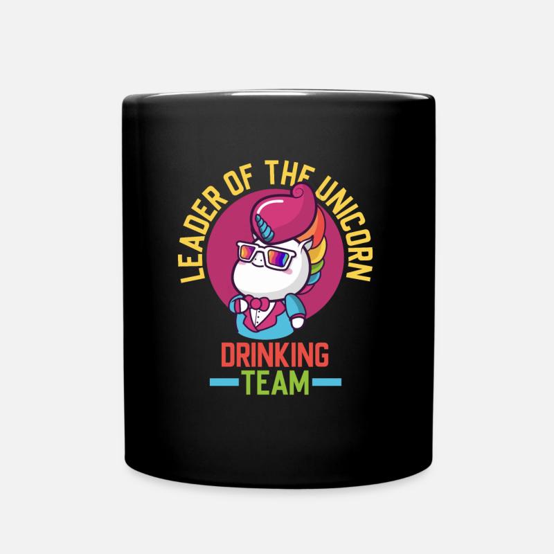 Einhorn Boss - Tasse einfarbig - Schwarz