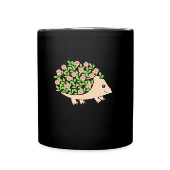 hérisson - Mug uni - noir - Devant