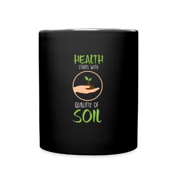 Quality Of Soil T-Shirt - Full Colour Mug - black - Front