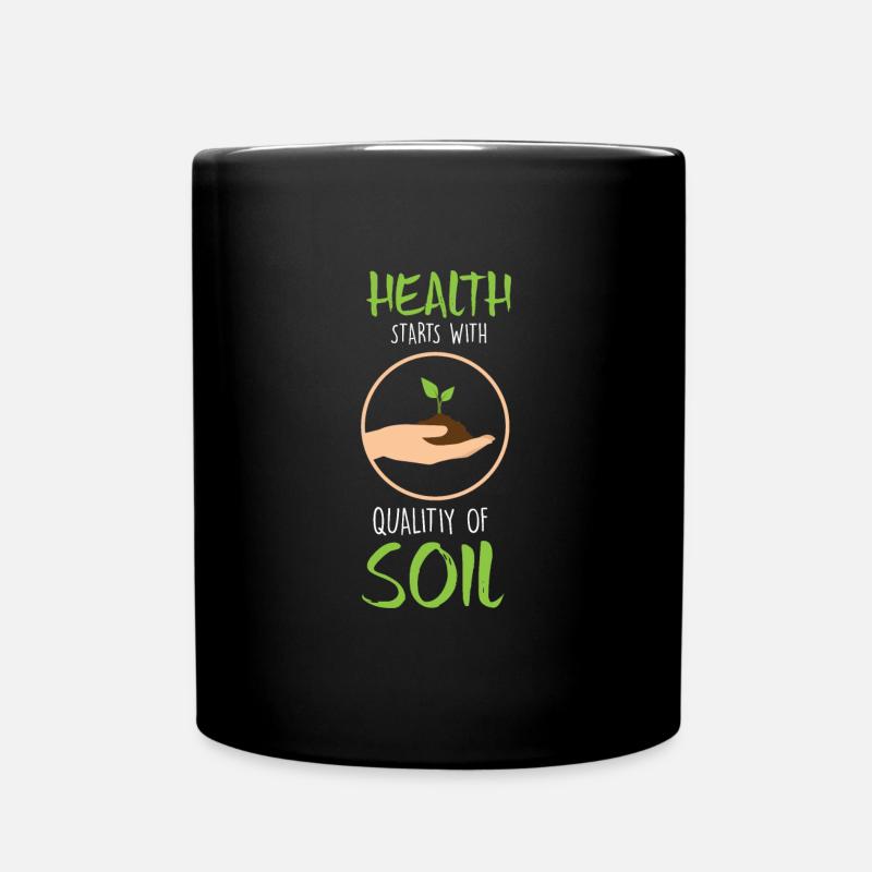 Quality Of Soil T-Shirt - Full Colour Mug - black
