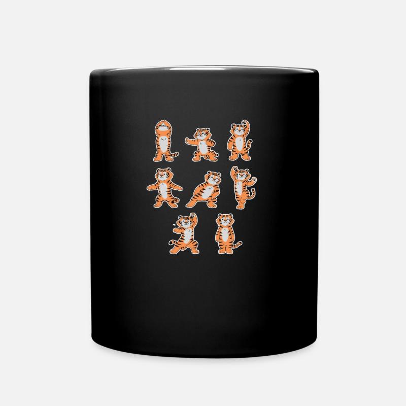 Tai Chi Chuan Martial Arts Tiger TShirt Taijiquan - Full Colour Mug - black
