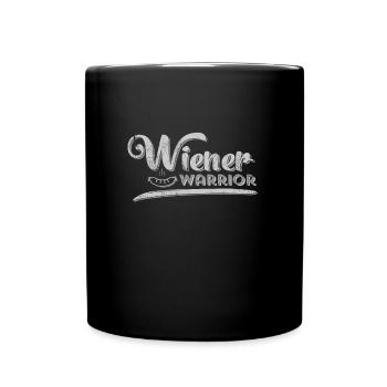 graphics Funny | Wiener Warrior | - Full Colour Mug - black - Front
