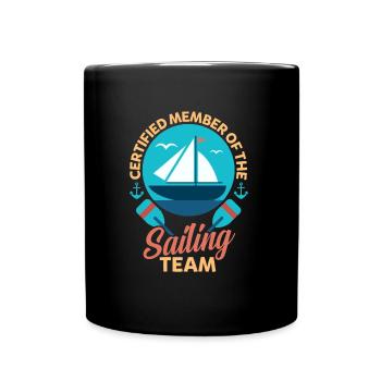 Équipe de voile - Mug uni - noir - Devant