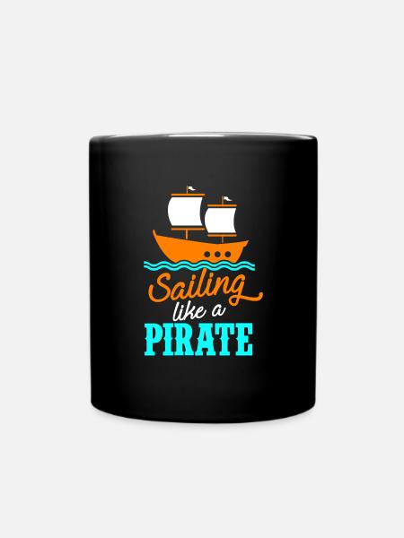 Saling comme un pirate - Mug uni - noir