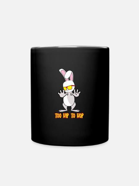 Ostern Ostern Ostern Ostern - Tasse einfarbig - Schwarz
