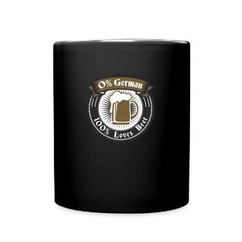0 German 100 loves Beer print - German - Full Colour Mug - black - Front