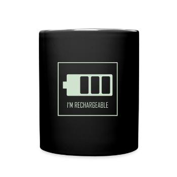 I am rechargeable - Full Colour Mug - black - Front