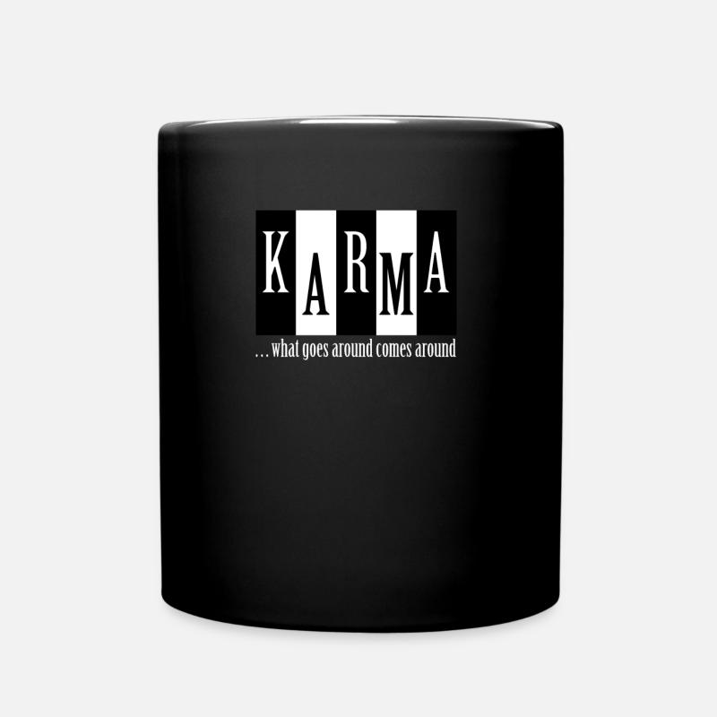 what goes around comes around - Full Colour Mug - black