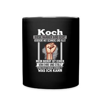 Honneur et fierté Koch Hobby cuisinier Faust - Mug uni - noir - Devant