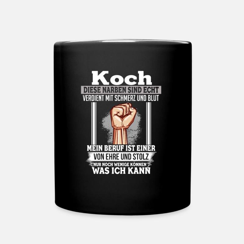 Ehre & Stolz Koch Hobbykoch Faust - Tasse einfarbig - Schwarz