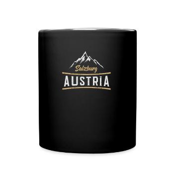 Autriche Salzbourg design | Ski Vacances graphiques - Mug uni - noir - Devant