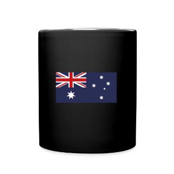 Flag Australia Flag, flag of Australia - Full Colour Mug - black - Front