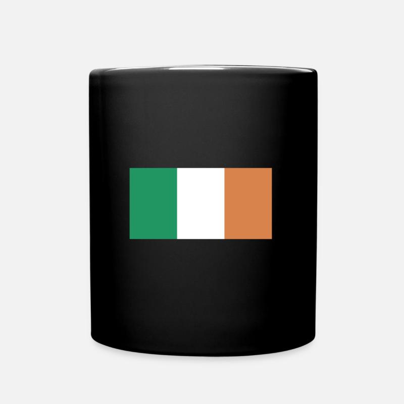 Flagge Irland Flagge, Flagge Irlands, Ireland - Tasse einfarbig - Schwarz
