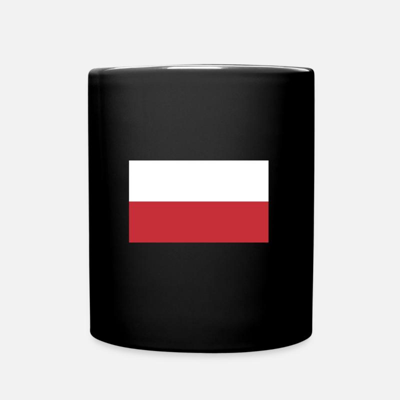 Drapeau pologne, drapeau de la Pologne, Drapeau de la Pologne - Mug uni - noir