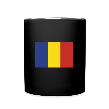 Flagge Rumänien Flagge flag Romania - Full Colour Mug - black - Front