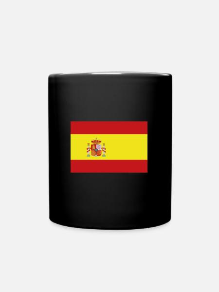 Drapeau de l’Espagne, Drapeau de l’Espagne, Espagne - Mug uni - noir