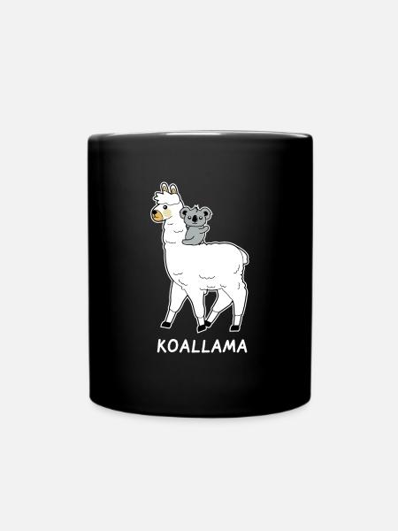 Alpagas lama Cadeau Koala Drôle - Mug uni - noir