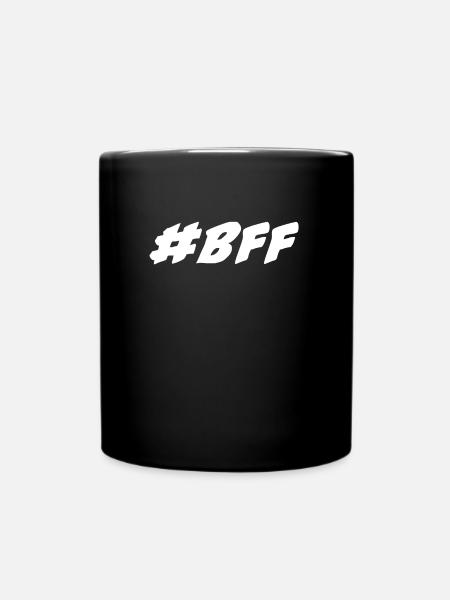 #bff écriture blanche - Mug uni - noir
