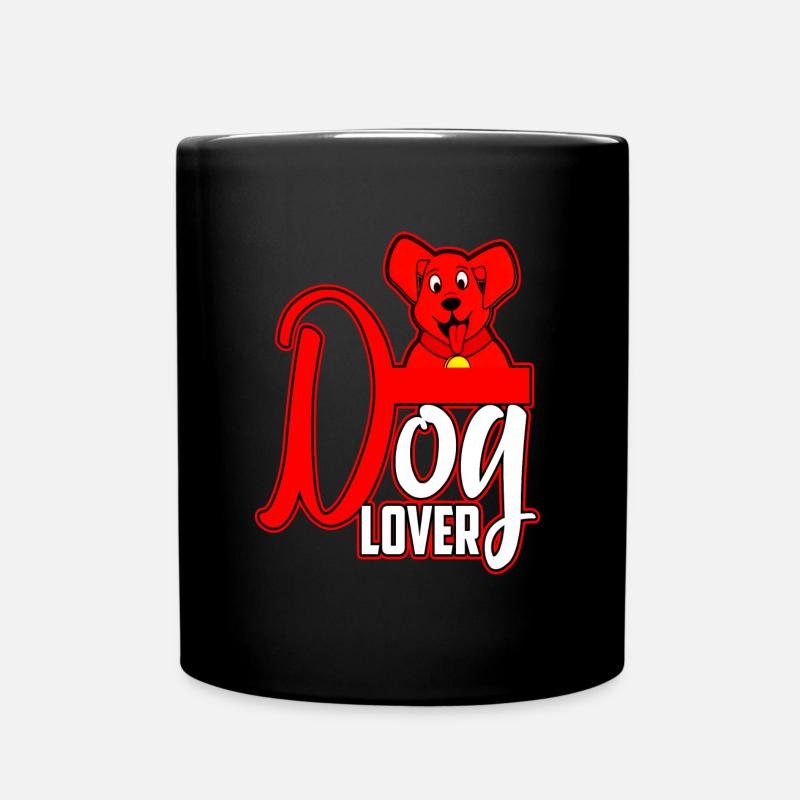 Amoureux des chiens - Mug uni - noir