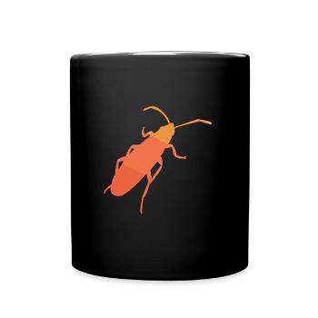 Retro Kaefer - Tasse einfarbig - Schwarz - Vorne