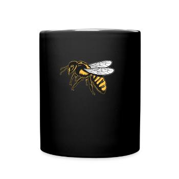 Biene Imker Bienen Imkerei - Tasse einfarbig - Schwarz - Vorne