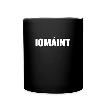 Iomaint Irish Hurling graphic - Ireland prints - Full Colour Mug - black - Front