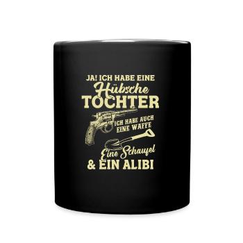 J'ai un joli cadeau de père fille - Mug uni - noir - Devant