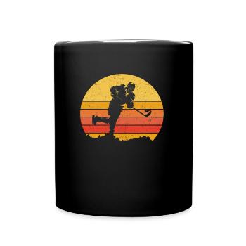 Ice Hockey Vintage - Tasse einfarbig - Schwarz - Vorne