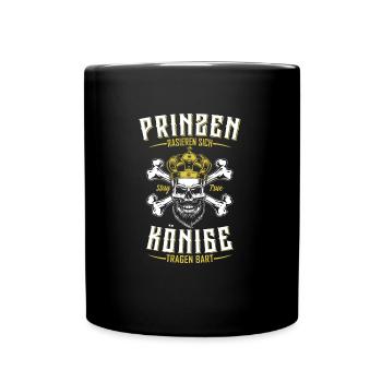 Princes shave themselves kings wear beards - Full Colour Mug - black - Front