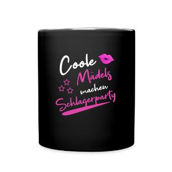 DEUTSCHE SCHLAGER SCHLAGERSÄNGER SCHLAGERSTARS - Tasse einfarbig - Schwarz - Vorne